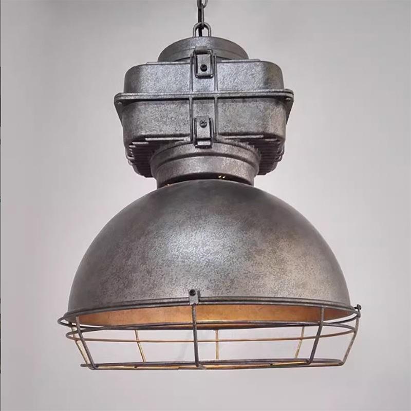 美式LOFT工业风设计工矿灯旧铁艺复古个性创意工作室餐厅朋克吊灯