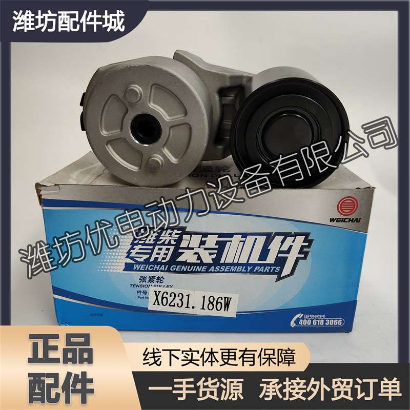 潍柴12M26博杜安6M33船用柴油发动机X6231.186W涨紧轮自动张紧轮