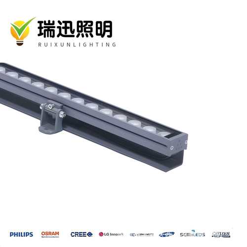 厂家直销12W户外防水LED藏线式线条灯 酒店DMX512外控七彩轮廓灯