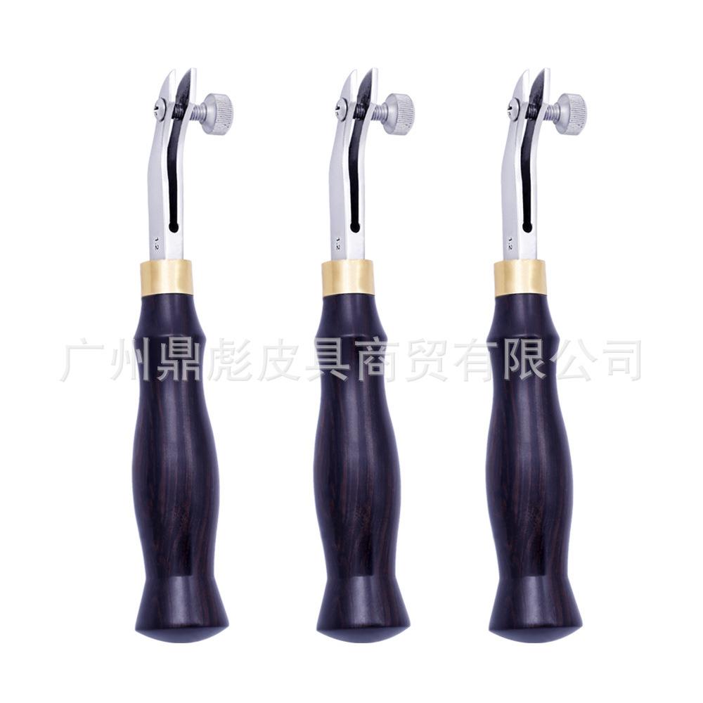 可调节檀木边线器 间距压边 皮革边线器压边器划线器 檀木边线器