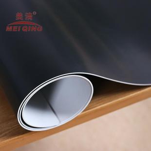 黑色白色蓝色红色ins桌布简约纯色灰色餐桌垫软玻璃胶垫防水家用