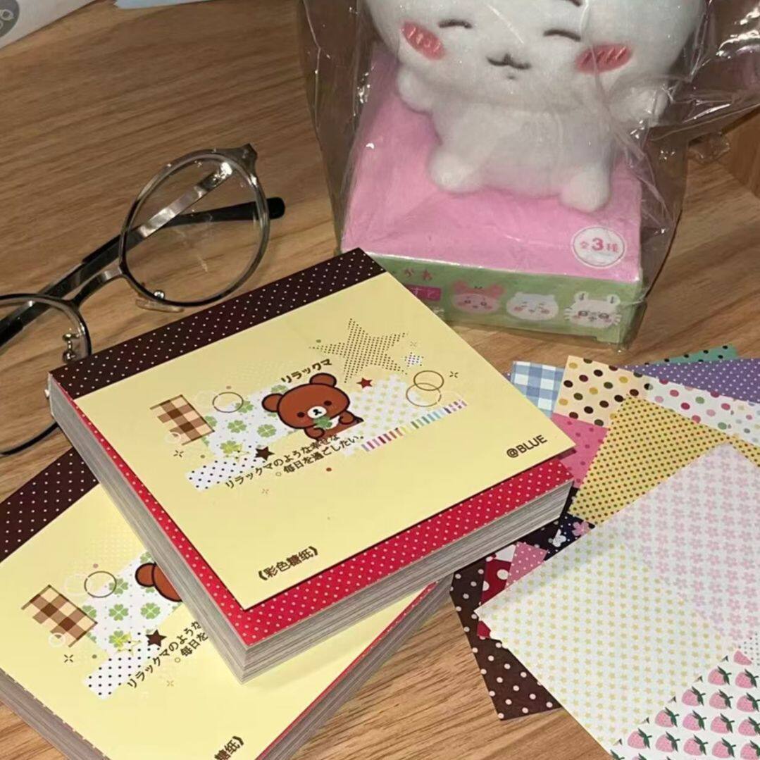 轻松熊无粘性波点手账素材本
