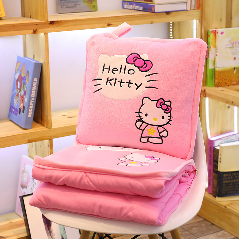 多功能折叠抱枕被子两用汽车靠垫靠枕头办公室空调午睡毯可爱车内