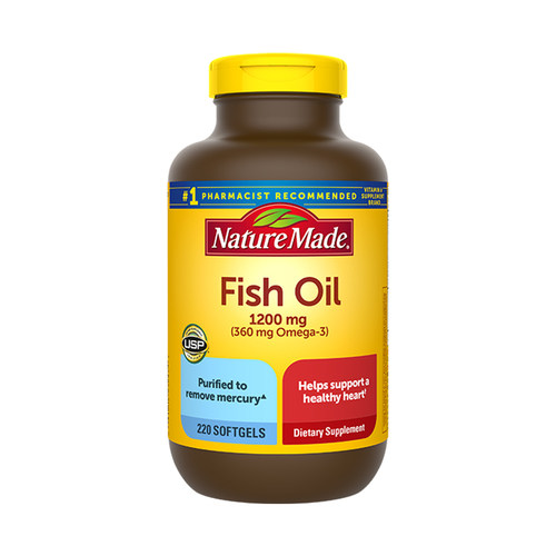 美国进口Nature Made天唯美深海鱼油220粒含Omega-3 护心眼脑健康