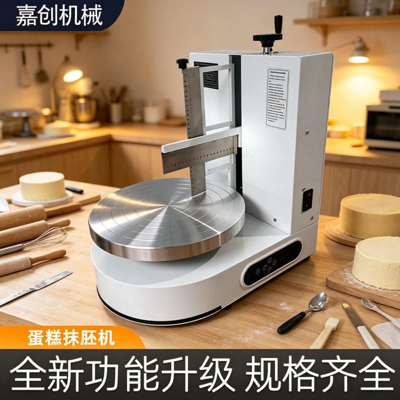 生日蛋糕抹胚机奶油食品机器烘焙设备家用小型自动蛋糕抹面机