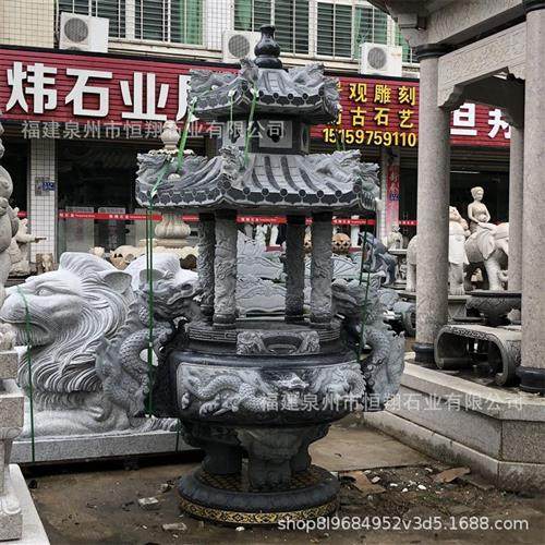 传统青石香炉摆放祠堂石香炉雕刻石材桌上炉石雕天公炉,家居饰品,石雕,淘宝优惠券,粉丝福利购,淘宝优惠卷