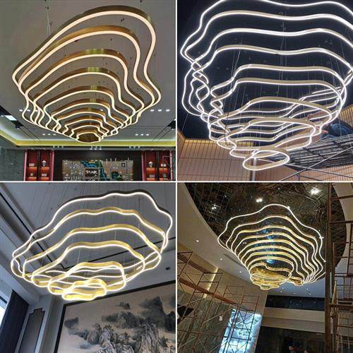 梯田吊灯客厅餐厅灯非标工程灯山脉异形灯大堂酒店售楼处定制灯具,家装灯饰光源,客厅吊灯,淘宝优惠券,粉丝福利购,淘宝优惠卷