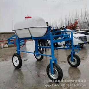 自走式四轮打药机轮距可调高架喷药车液压升降农用喷药机喷雾器