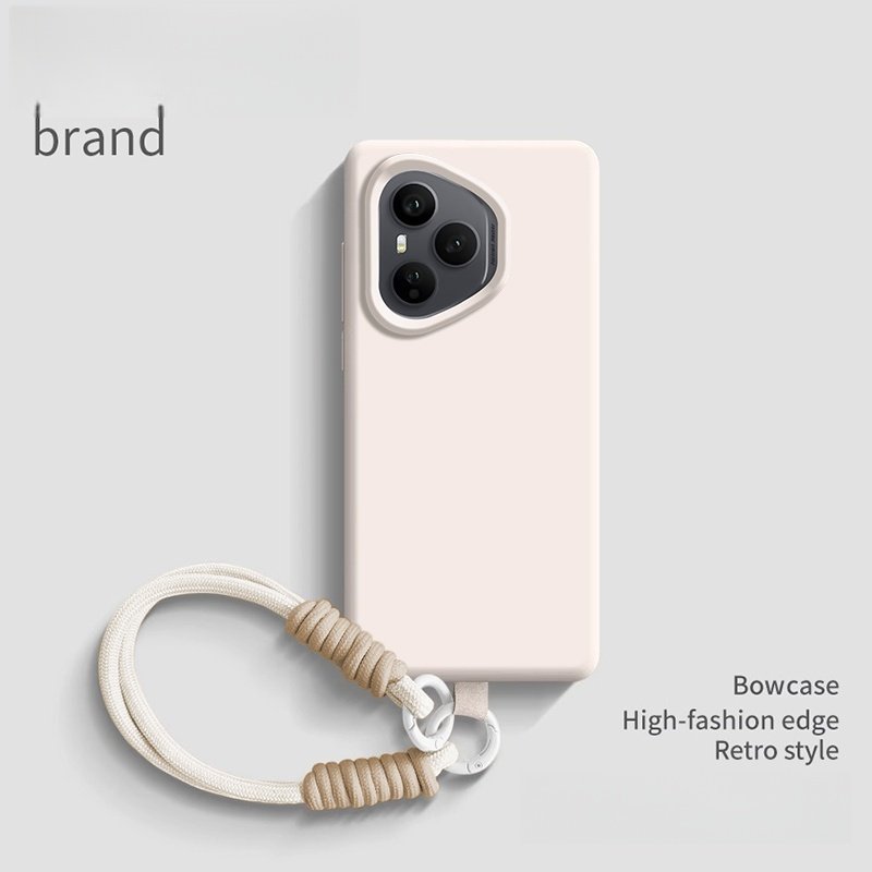 【进口液态】适用荣耀400/荣耀300pro手机壳400pro保护套带挂绳高级硅胶honor200全包防摔100_90新款外壳简约