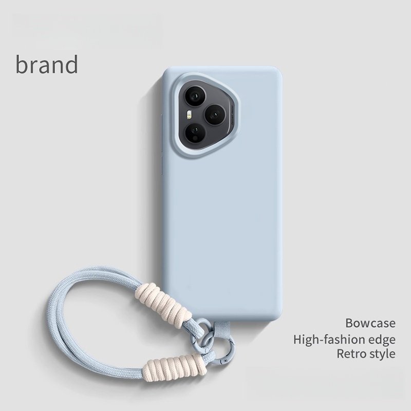 【巨软糯】适用荣耀400/荣耀300手机壳200pro保护套带挂绳高级液态硅胶honor100全包防摔100pro/90新外壳简约