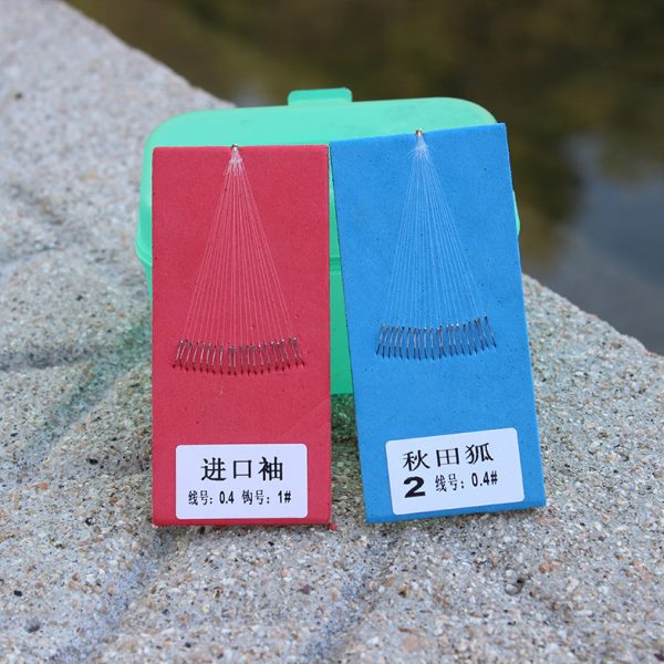 小物钓单钩子线秋田狐新半月极小进口鱼钩钓鳑鲏麦穗溪流钓长鳍鱲