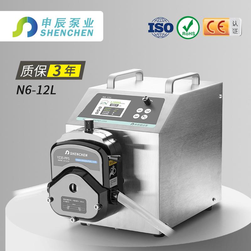 流量型N6-12L工业蠕动泵液晶屏显示伺服电机驱动静音大流量