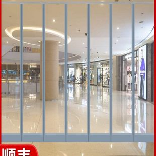 商用磁铁吸透明磁吸门帘隔断帘塑料保暖防风软PVC空调挡风自 冬季