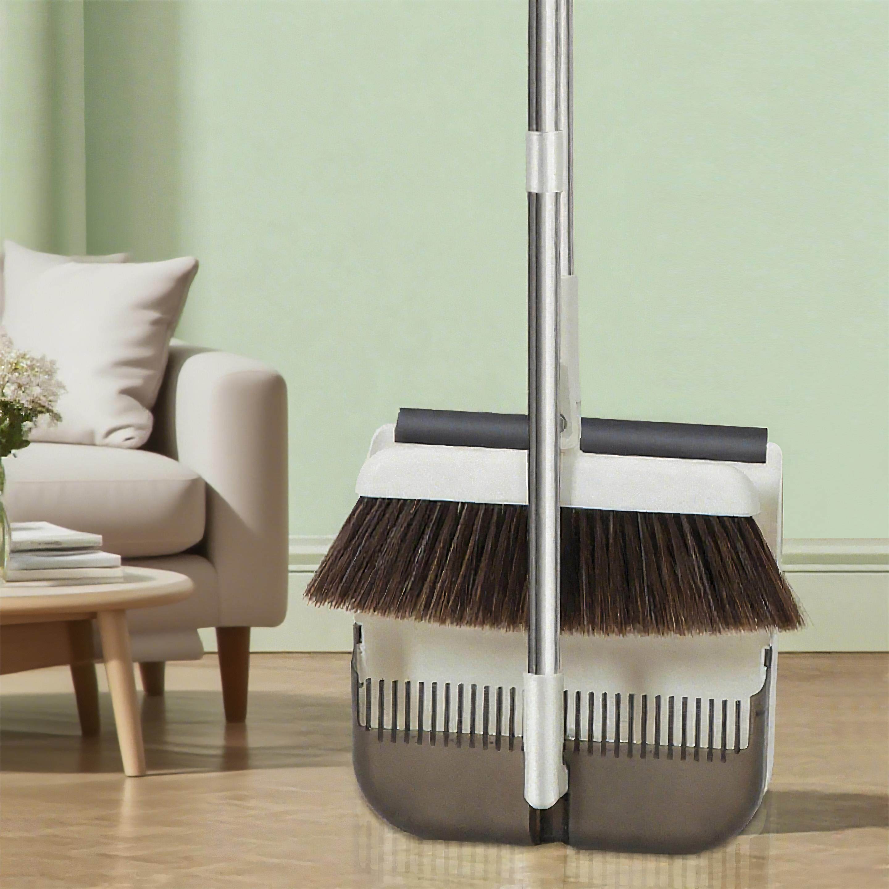 折叠扫把簸箕家用套装结实耐用2025新款高档加厚加大扫地笤帚