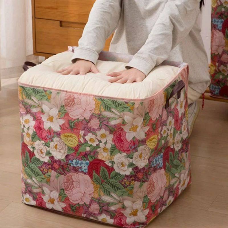 【超大号】花鸟收纳衣物被子防尘手提搬家行李袋衣物搬家防潮收纳,收纳整理,吸尘器收纳架/盒/袋,淘宝优惠券,粉丝福利购,淘宝优惠卷