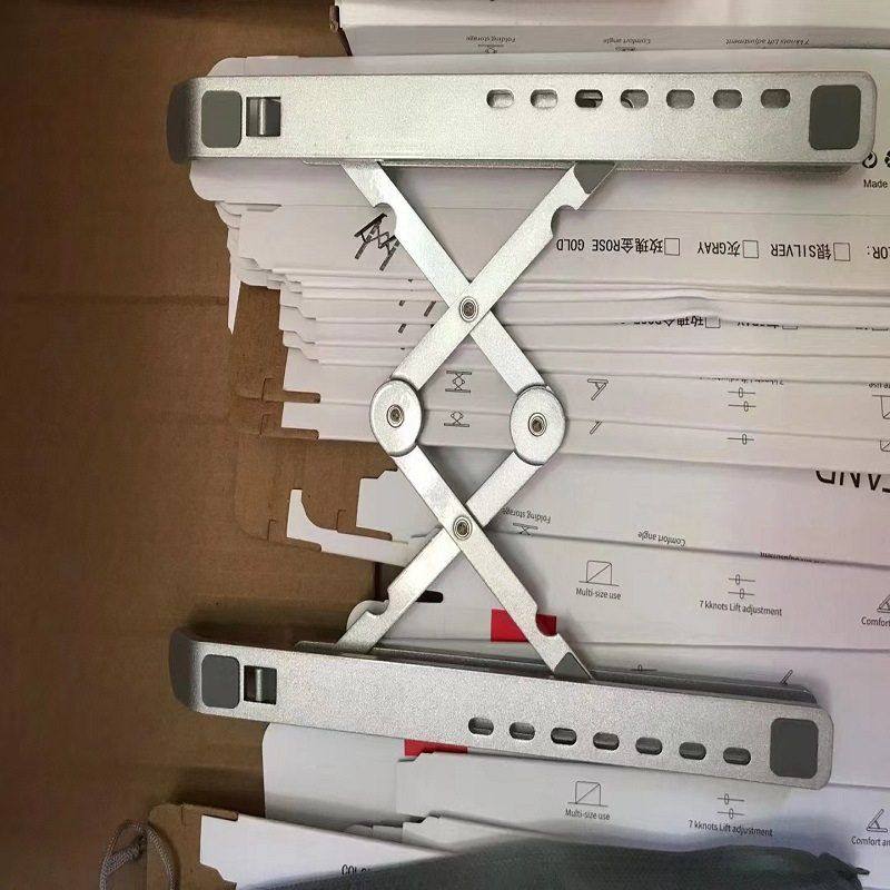 金属双叉电脑支架公桌面升降铝合金笔记本电脑折叠手机平板支架,3C数码配件,平板电脑支架,淘宝优惠券,粉丝福利购,淘宝优惠卷