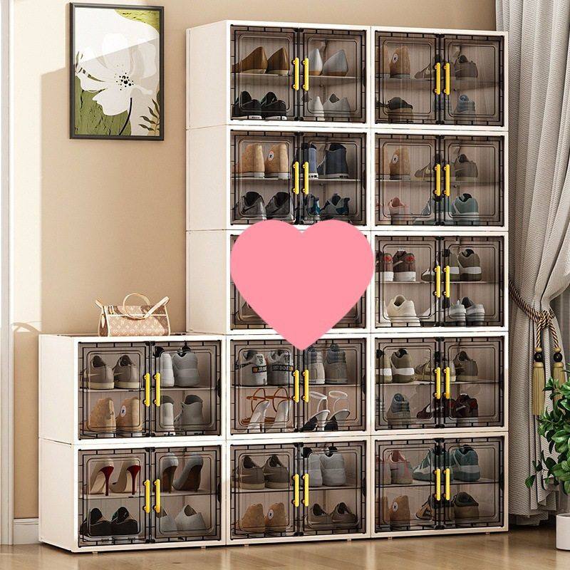 鞋柜门口进门家用结实耐用防尘鞋架多功能多层靠墙入户门收纳鞋盒,收纳整理,鞋柜,淘宝优惠券,粉丝福利购,淘宝优惠卷