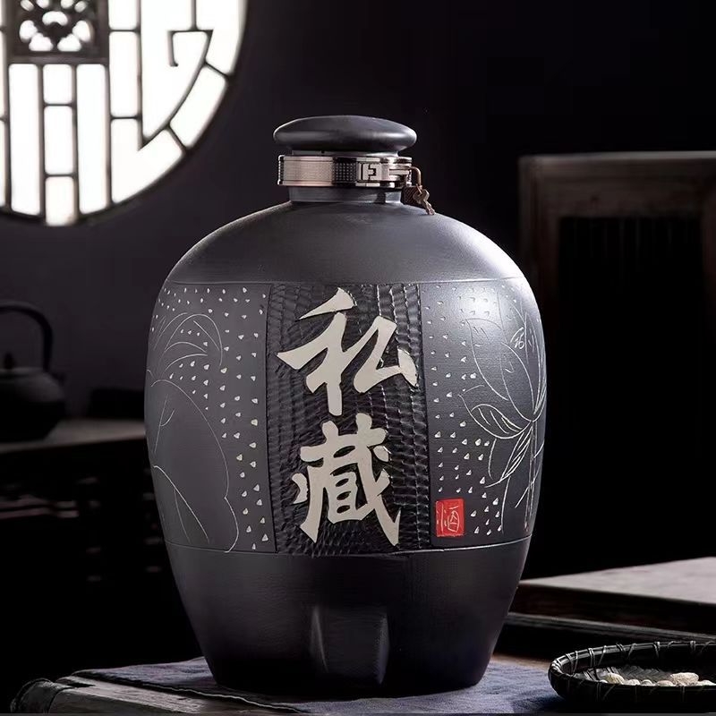 景德镇陶瓷酒坛10斤20斤30斤50斤100斤家用散酒酒壶酒罐酒瓶酒缸