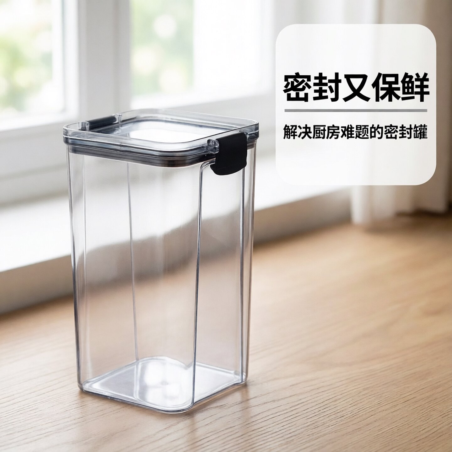 防潮密封罐食品级透明塑料储物罐五谷杂粮收纳盒干货面条家用必备