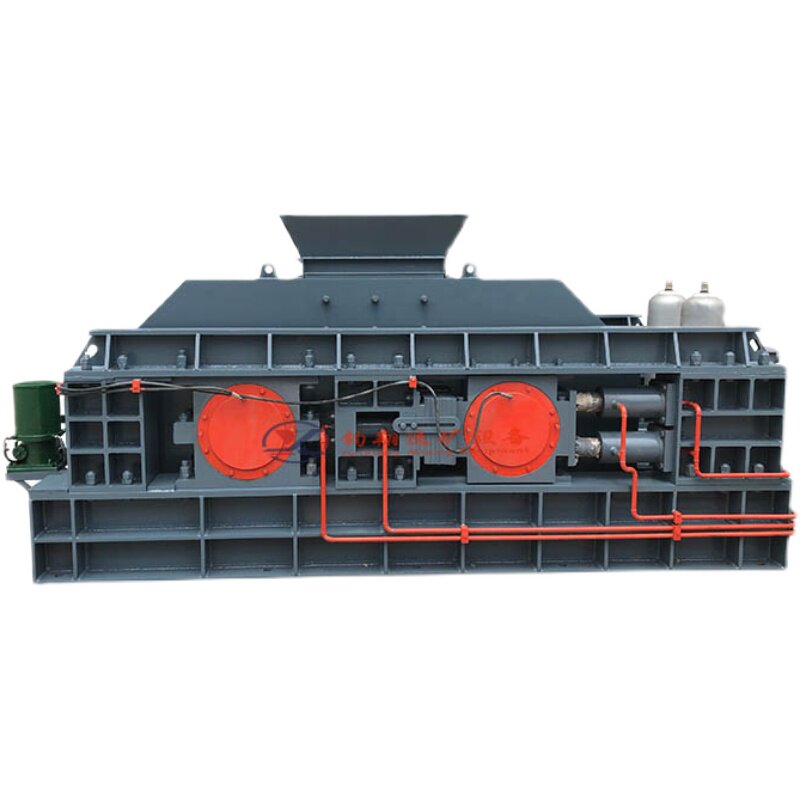 全液压对辊破碎机大型双棍制砂设备全套 炉渣粉碎机煤矸石碎石机