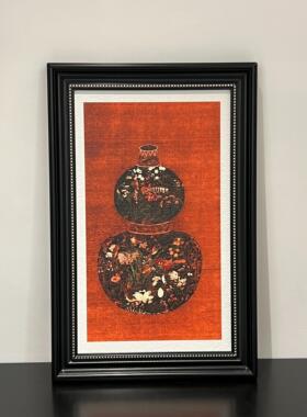 ININ葫芦进门玄关装饰画新中式走廊过道壁画福禄入户正对门挂画