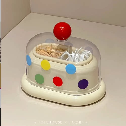 创意多巴胺亚克力牙签盒