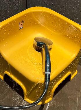 ININ浴室靠背儿童成人小凳子可叠放加厚简约小凳子防滑家居饰品