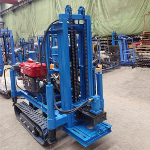 履带行走水汽两用钻机 家用钻井农田灌溉设备 光伏打桩地勘钻孔机
