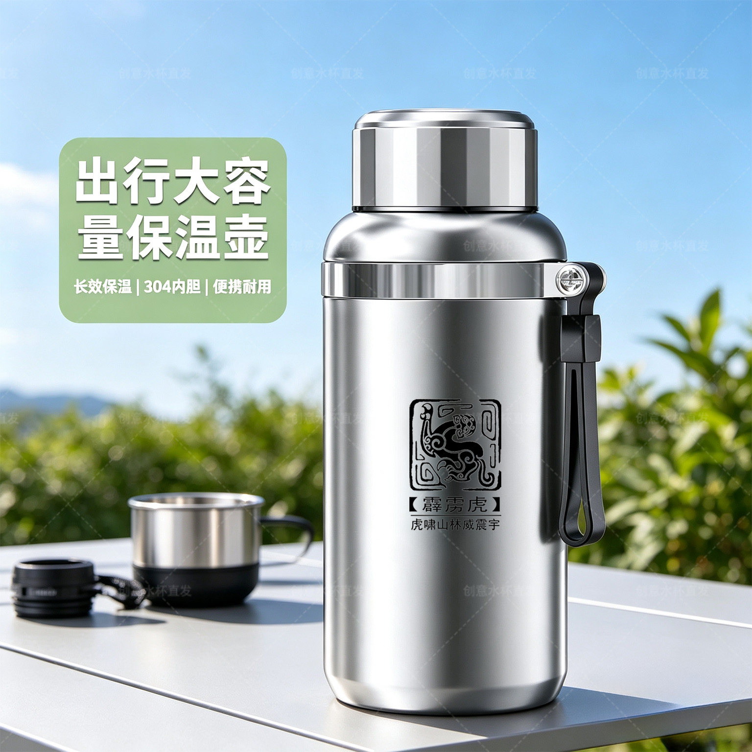 不锈钢水杯旅行热水壶长效保温杯