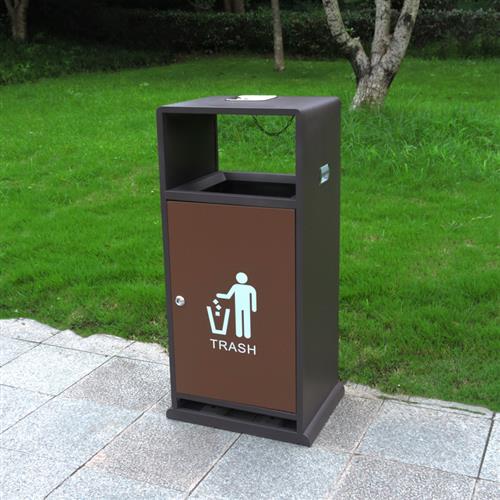 户外果皮箱室外创意定制售楼部商业小区广场不锈钢分类垃圾桶