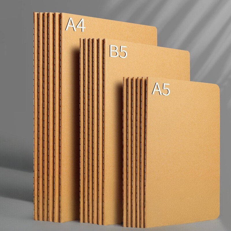牛皮空白手帐本A4/A5/大B5