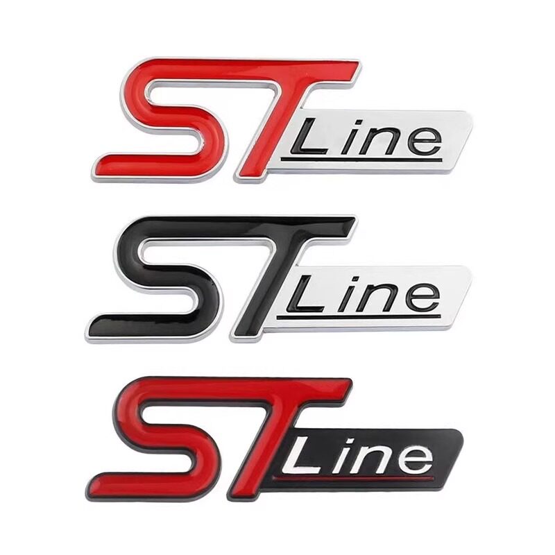 适用蒙迪欧福克斯探险者st车贴STline金属贴锐际叶子板侧标后尾标