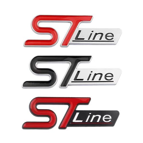 适用蒙迪欧福克斯探险者st车贴STline金属贴锐际叶子板侧标后尾标