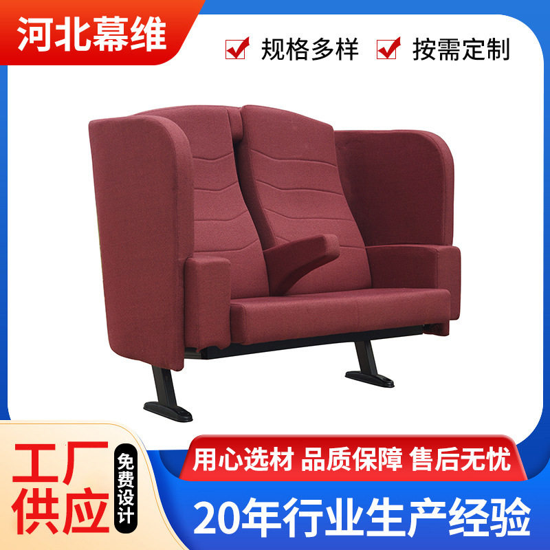 3D双人家庭电影院座椅礼堂报告厅阶梯教室会议室VIP双人影院座椅