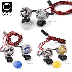 GRC 1/10仿真16mm圆形射灯 越野大灯 探照灯 TRX4 SCX10 #G157EA