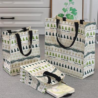 【旗舰店正品】购物袋结实耐用帆布手拎包环保手提袋棉麻防水便当