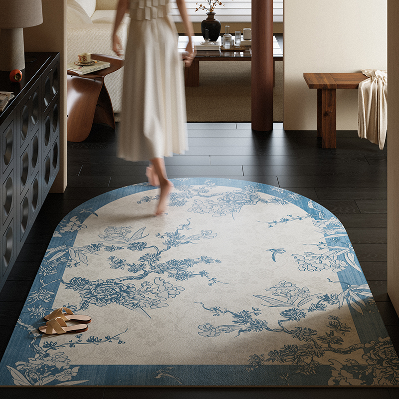 中式诧寂风入户地垫全铺