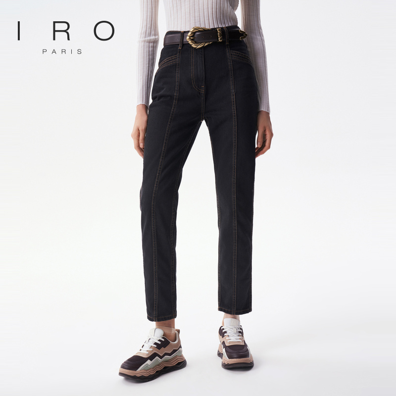 早秋潮流直筒IRO牛仔长裤烟管裤
