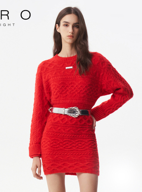【容祖儿同款】IRO NIGHT 2025年春季绵羊毛连衣裙IWF344M04900