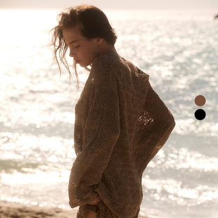 长袖 2025年冬季 含内衬亚麻棉钩花连衣裙WM33LIZAMI24S Night IRO