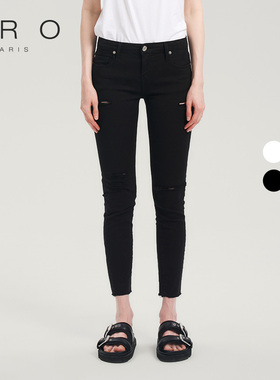 IRO NIGHT 2025年春季破洞牛仔裤紧身裤WF22JARODIP00P-484220