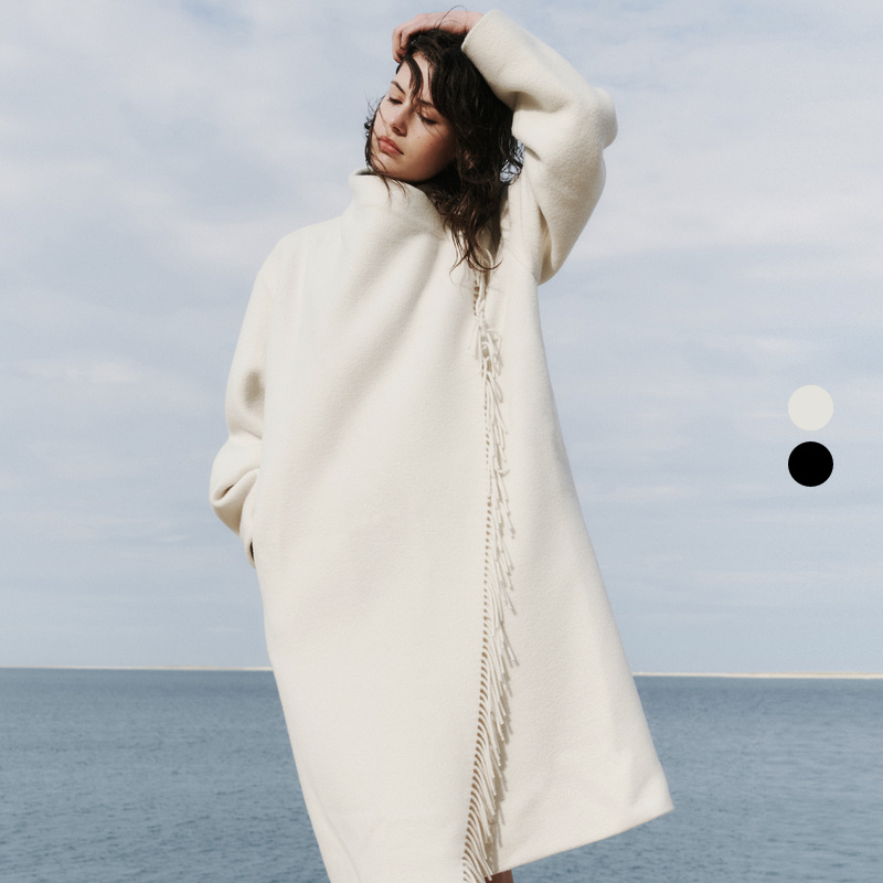 IRO Night 2025年秋季立领斗篷流苏毛呢外套大衣WP137RICKY23W