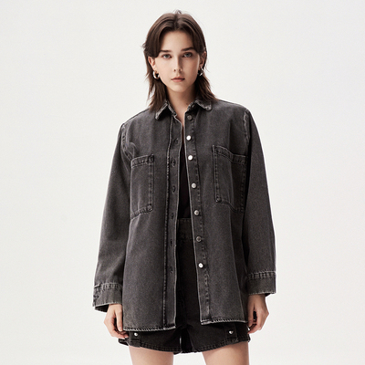 IRO NIGHT 2026年夏季翻领牛仔外套CWP18PAMPELO22W