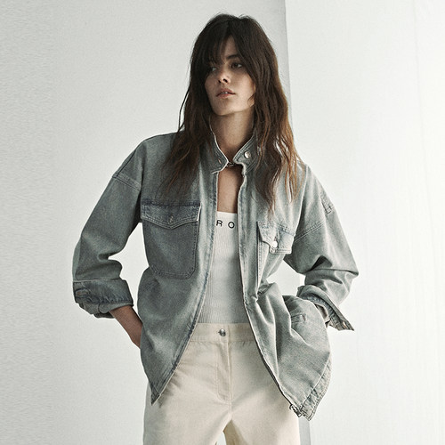 IRO NIGHT 2025年冬季宽松复古纯棉牛仔外套WP100YASAHIRO24W