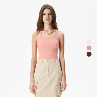 圆领细带内搭纯色吊带背心WP21PALISSO24S 2025年夏季 IRO Night