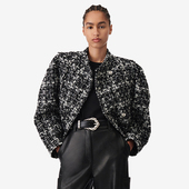 2025年冬季 IRO NIGHT 小香风编制立领保暖外套WM137KIONO24W