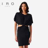 NIGHT 2025年夏季 修身 IRO 性感露腰圆领短袖 连衣裙WM33KIMIME23S