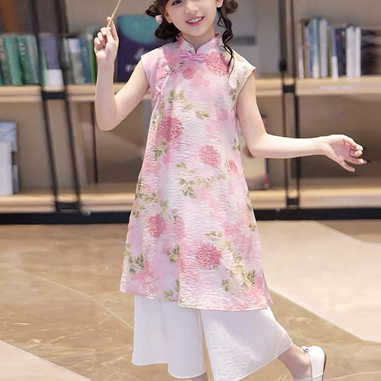 女童夏装新中式汉服套装新款图片