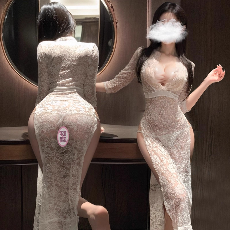 性感趣味蕾丝睡裙约会攻速暴击制服睡衣边擦女装不能见人的战衣袍