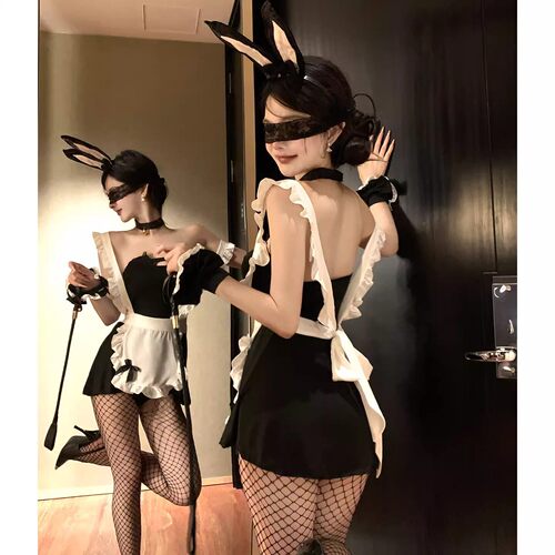 性感女仆制服套装角色扮演cos兔女郎黑白围裙角色扮演